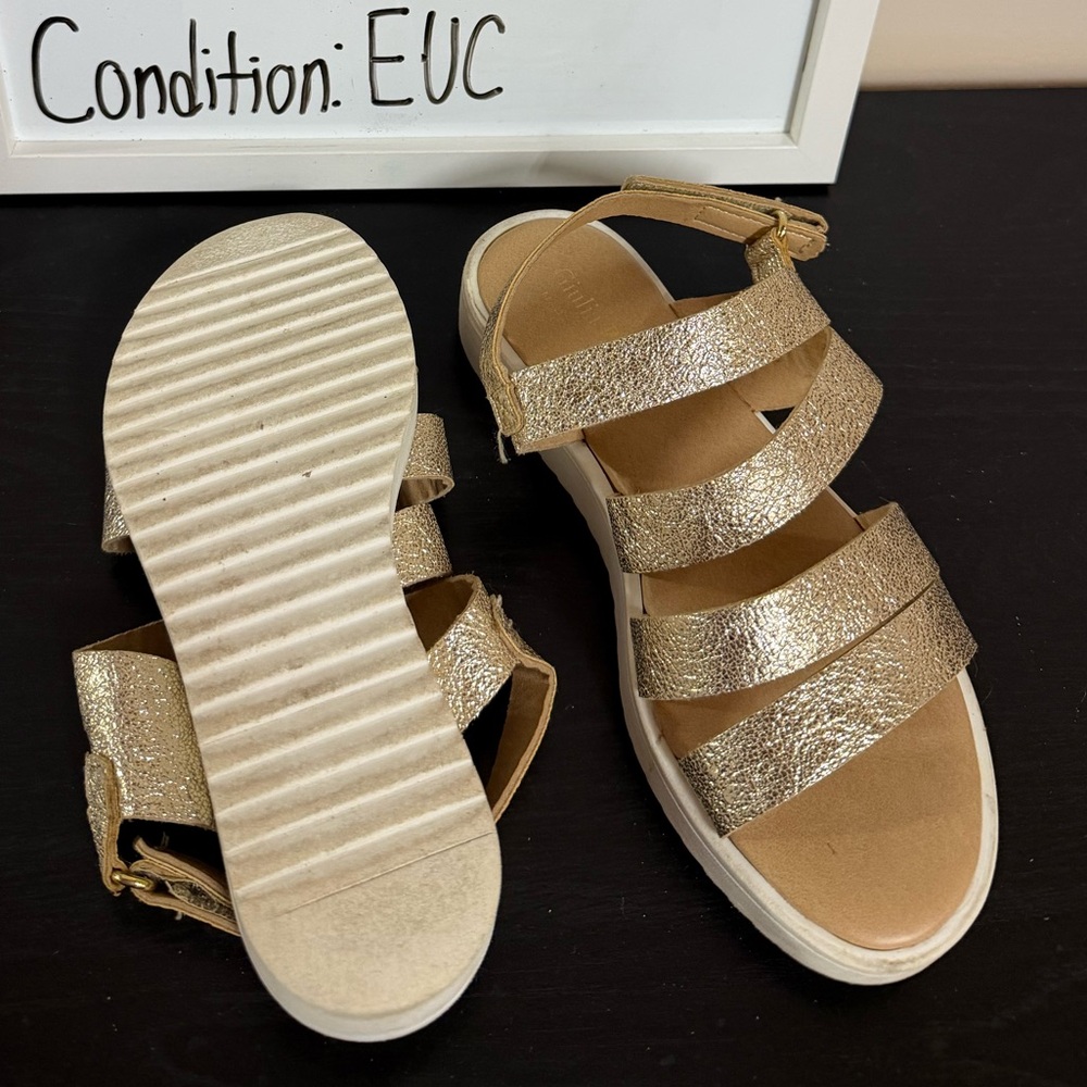 Giulia Palai Glittering Gold Kids Sandals